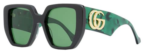 gucci geometric sunglasses gg0956s 001 black/green 54mm 956|Gucci gg0061s 003.